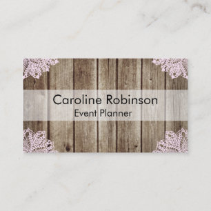 Cartes de visite en bois de coutume de dentelle de