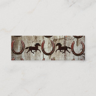 Cartes de visite en bois de cowboy de grange de