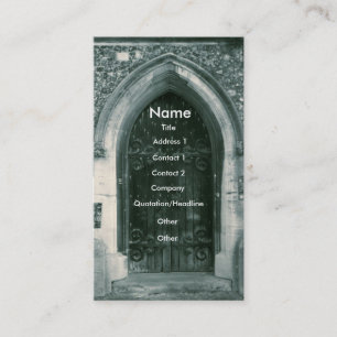 Cartes de visite en bois de porte