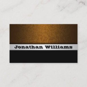 Cartes de visite en cuir professionnels modernes