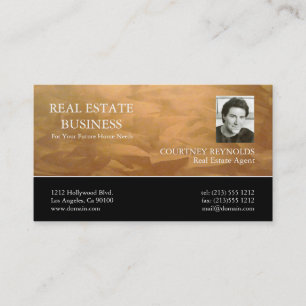 Cartes de visite en cuivre pour agent immobilier