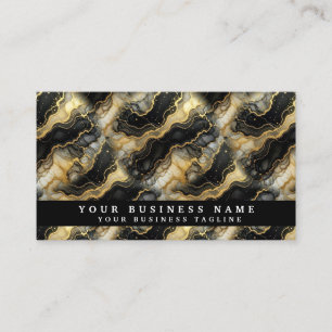Cartes de visite en encre alcoolique N&B + marbre