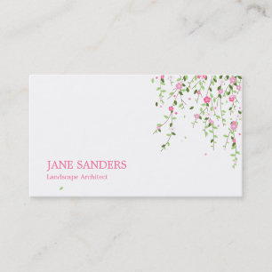 Cartes de visite en fleurs du jardin