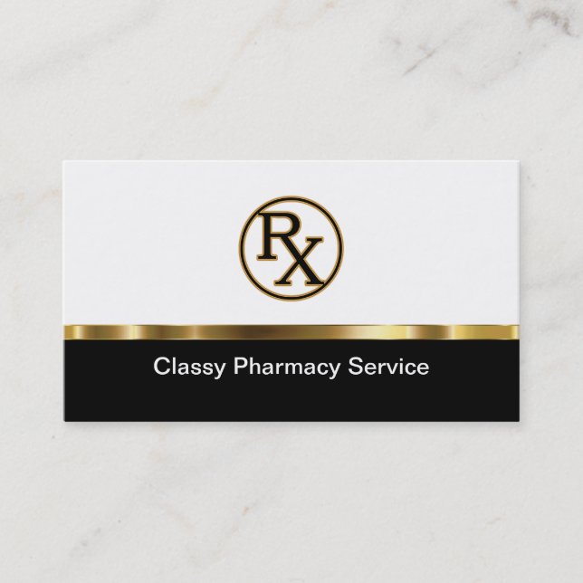 Cartes de visite en ligne chics de Pharmcy (Devant)