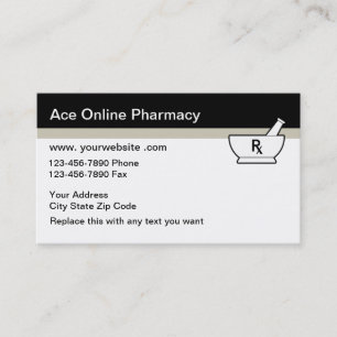 Cartes de visite en ligne de pharmacie