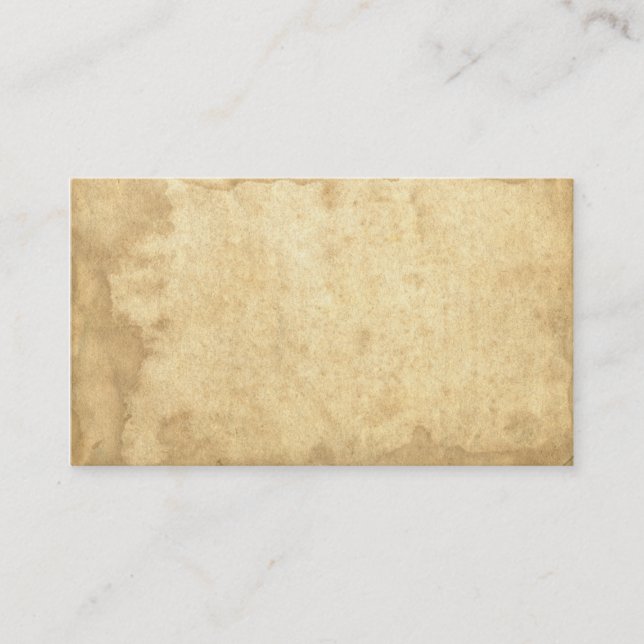 Cartes de visite en papier Grungy Vintage vierge (Devant)