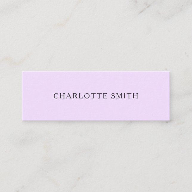 Cartes de visite en pastel modernes à la mode (Devant)