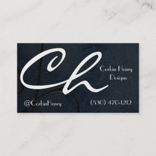 Cartes de visite en toile noire platine