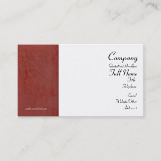 Cartes de visite enveloppées Rouge de Toscane