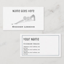Cartes de visite "essentiels" de billard