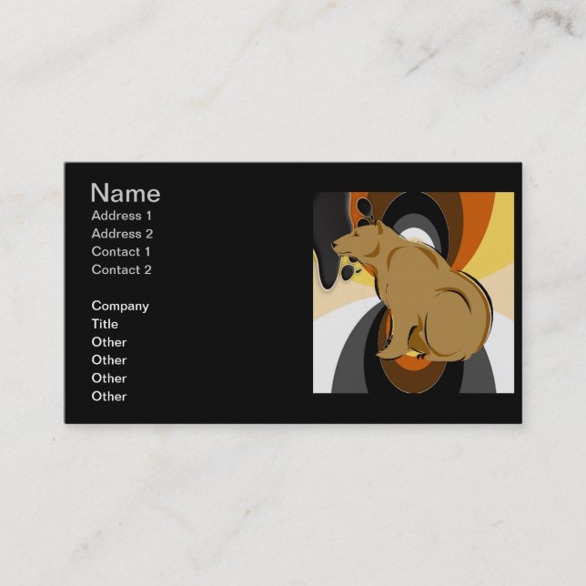 Cartes de visite faits sur commande de fierté (Devant)