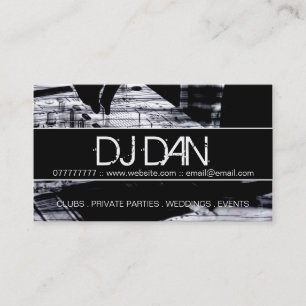 Cartes de visite faits sur commande du DJ