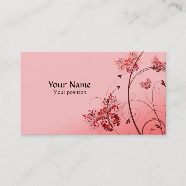 Cartes de visite faits sur commande élégants (Devant)