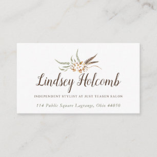 Cartes de visite faits sur commande : Lindsey H