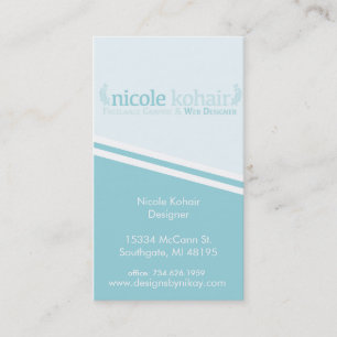 Cartes de visite faits sur commande pour Nicole