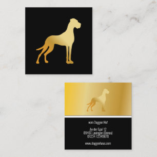 Cartes de visite fantaisie pour Grand Danois doré