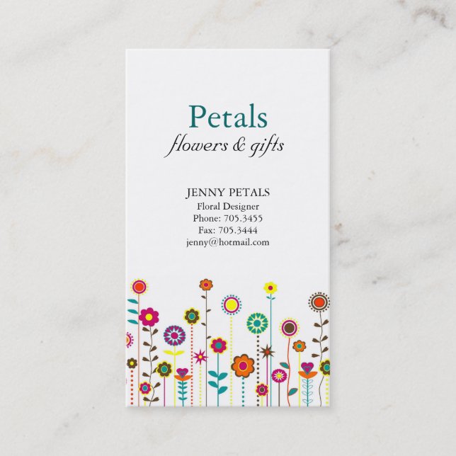 Cartes de visite fantaisistes (Devant)