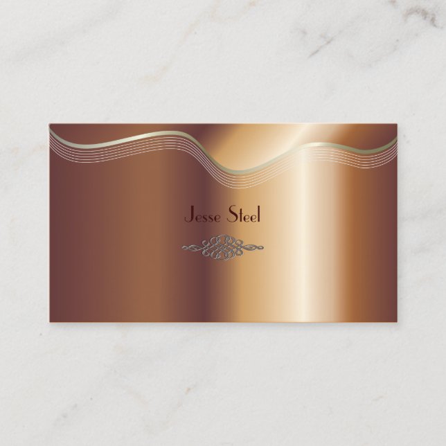 cartes de visite Faux en cuivre (Devant)