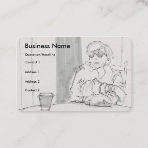 Cartes de visite femme avec lunettes de soleil