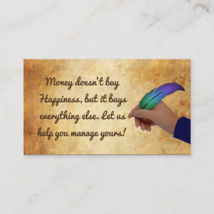 Cartes de visite financiers de conseiller