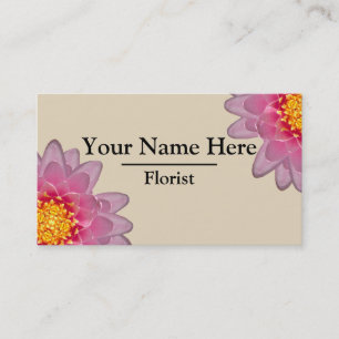 Cartes de visite fleuristes personnalisés