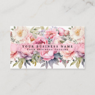Cartes de visite Fleurs de paonies Paonies