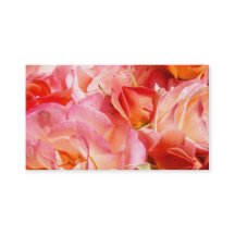 Cartes de visite Fleurs Rose Orange Femmes