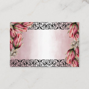 Cartes de visite florales aquarelle