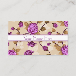 Cartes de visite floraux