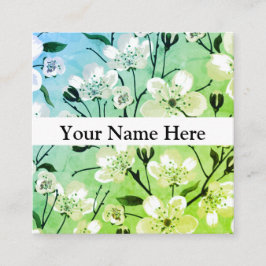 Cartes de visite floraux