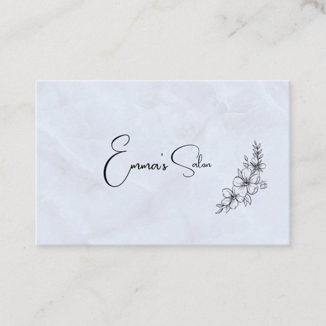 Cartes de visite floraux (Devant)