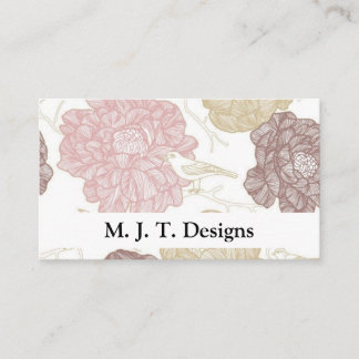 Cartes de visite floraux