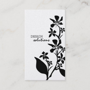 Cartes de visite floraux audacieux
