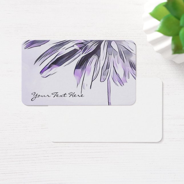 Cartes de visite floraux branchés (Bureau)