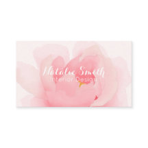 Cartes de visite floraux de fleur de pivoine