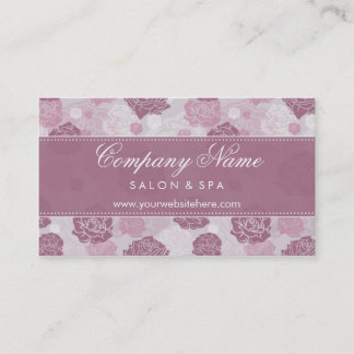 Cartes de visite floraux de roses d'élégance