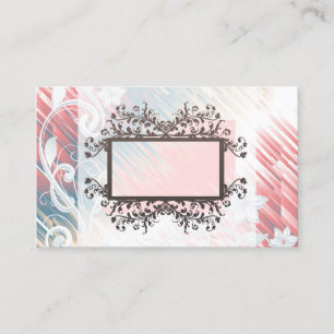 Cartes de visite floraux en boîte de Melon Rainbo