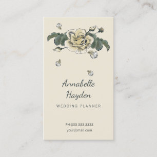cartes de visite floraux vintages