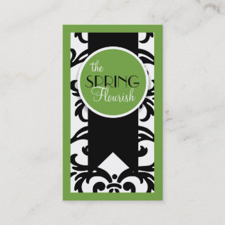 Cartes de visite florissants du printemps