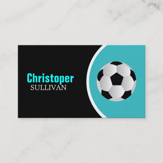 Cartes de visite frais de ballon de football (Devant)