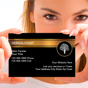 Cartes de visite généalogiques classiques
