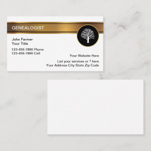 Cartes de visite généalogiste