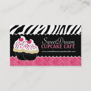Cartes de visite géniaux de boulangerie de petit
