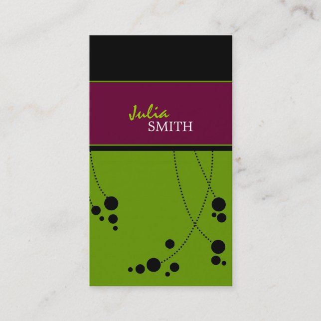 Cartes de visite géniaux de points (Devant)