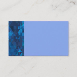 Cartes de visite géométriques bleu/bleu clair