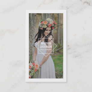 Cartes de visite géométriques de photographie du