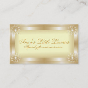 Cartes de visite Gold Frame de luxe