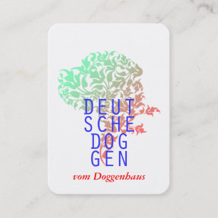 Cartes de visite Grand Danois