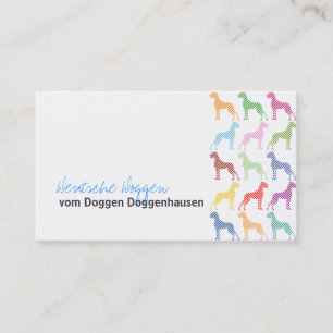 Cartes de visite Grand Danois