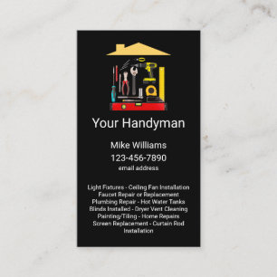 Cartes de visite Handyman à budget moderne